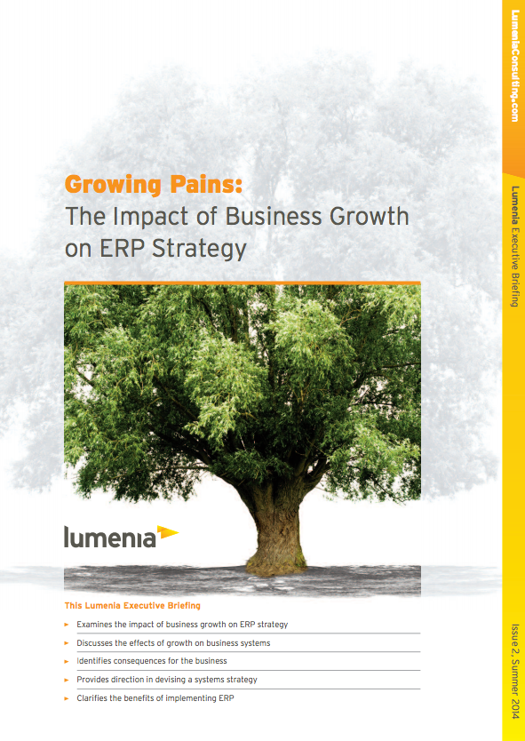 Growing Pains: The impact of business growth on ERP Strategy cover