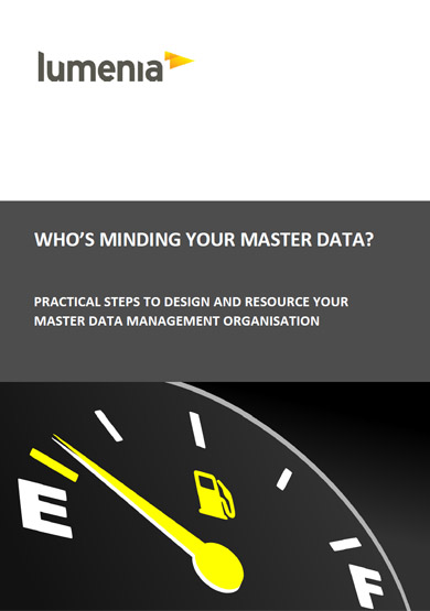 WHO’S MINDING YOUR MASTER DATA? Lumenia White Paper